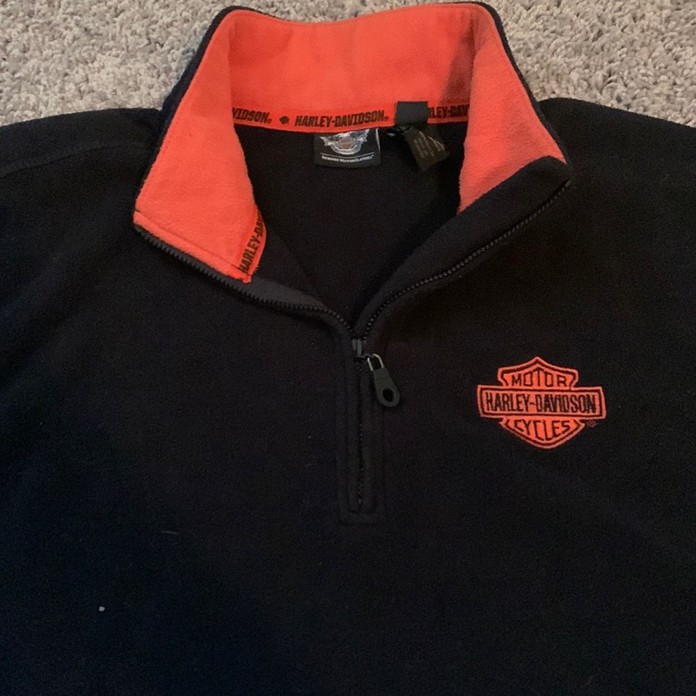 Harley Davidson mean fleece 1/4 zip XL in excellent condition